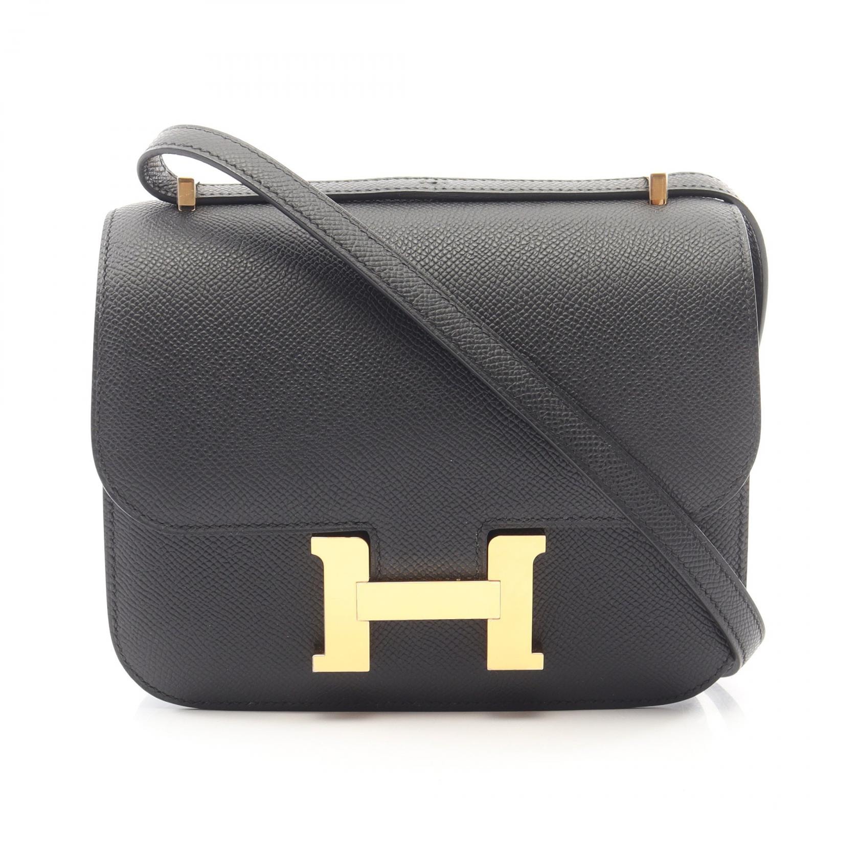 エルメス HERMES コンスタンス3 ミニ ショルダーバッグ バッグ レザー ヴォーエプソン ヴォーエプソン K刻印(2025年製造) レディース ブラック系 【中古】