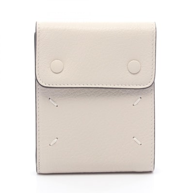 メゾン マルジェラ Maison Margiela カードケース 札入れ 財布 レザー レディース アイボリー系 SA1UI0014P4806T2003 【中古】