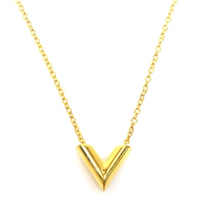 ルイ ヴィトン LOUIS VUITTON ネックレス エセンシャルV メタル ゴールド レディース M51083【中古】 r11343k