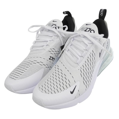 ナイキ 新品同様 Nike Air Max 270 White Black シューズ メンズ ホワイト/ブラック 27cm AH8050-100 9(US)