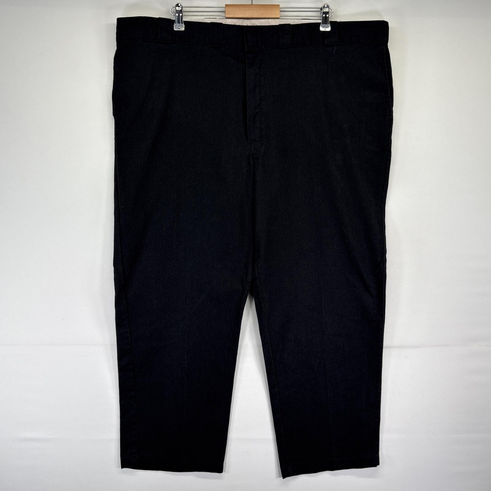 古着 ディッキーズ Dickies ワークパンツ 874 ワンポイントロゴ 長ズボン チノパン 大きいサイズ ブラック メンズ