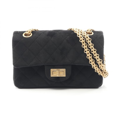 シャネル CHANEL 2.55 ショルダーバッグ バッグ ファブリック レディース ブラック系 【中古】