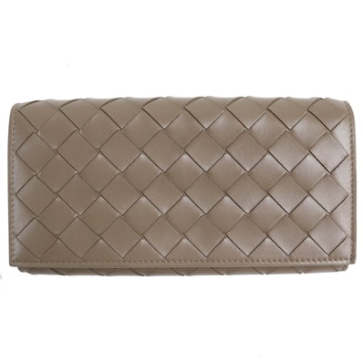 極美品 ボッテガヴェネタ 長財布 ブラウン メンズ