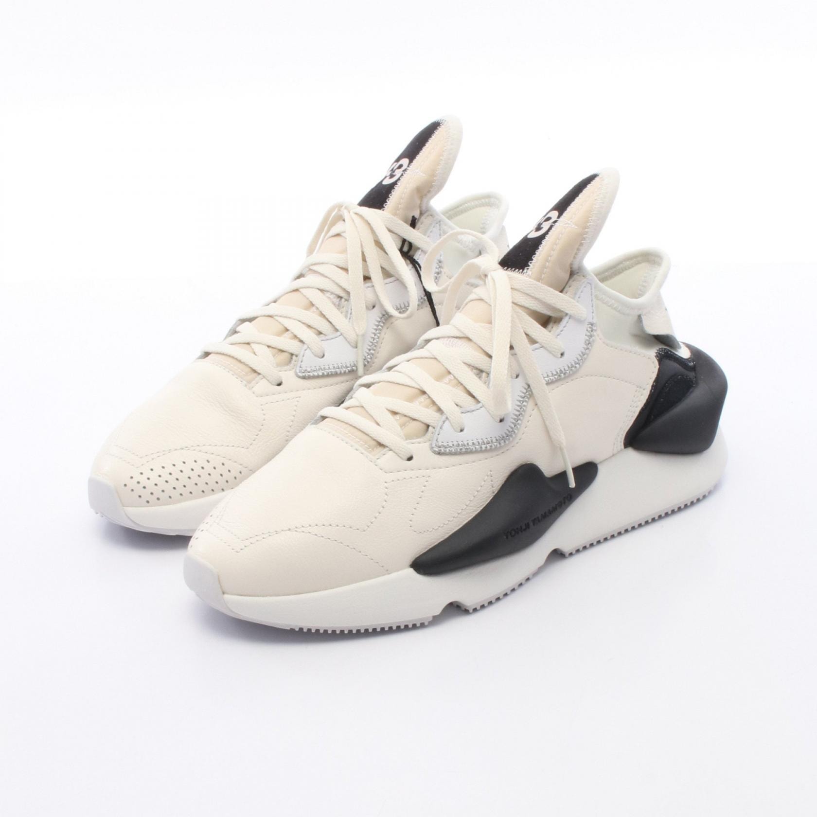 ワイスリー Y-3 KAIWA スニーカー 靴 レザー メンズ アイボリー系 / ブラック系 BC0907 【中古】