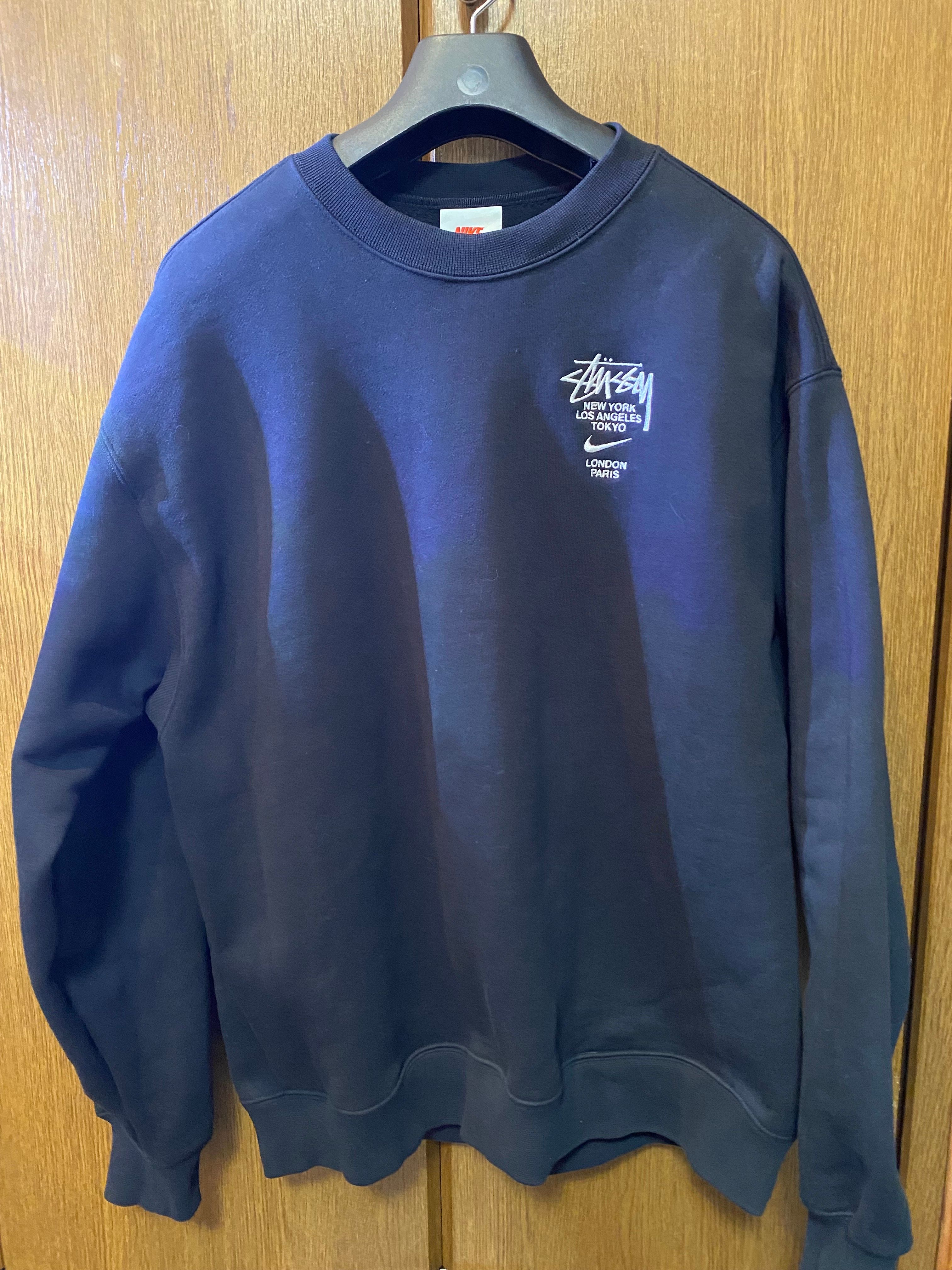 Nike x Stussy International Crewneck Sweatshirt (US Size) "Black" DC4198-010