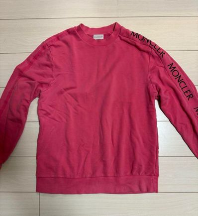 【超希少カラー・QR鑑定済み】モンクレール☆袖ロゴ入りスウェット 入手困難