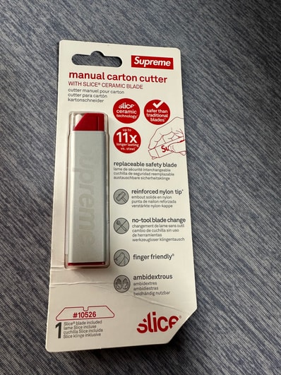 Supreme x Slice Manual Carton Cutter "Silver"