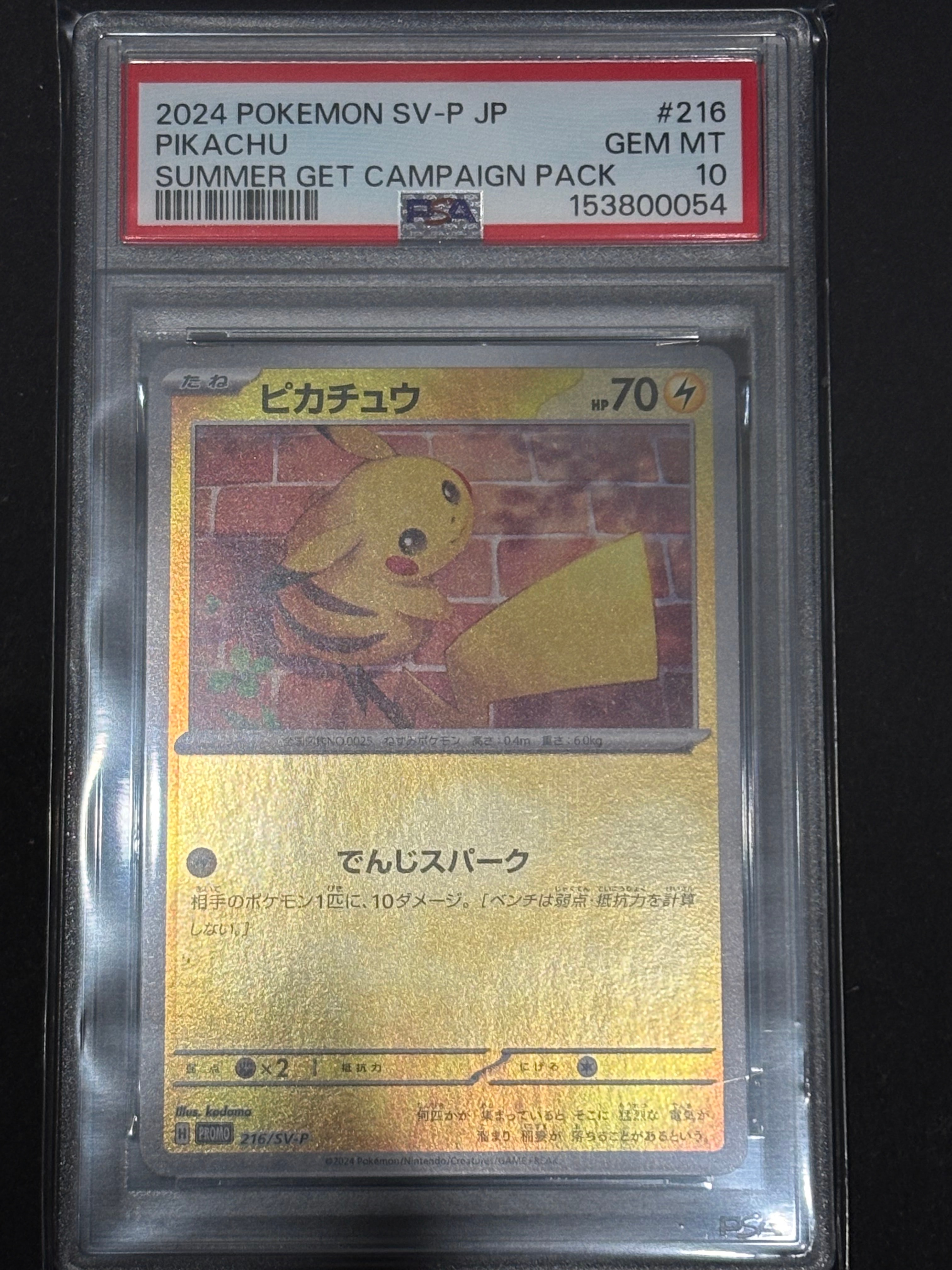 ピカチュウ P [SV-P 216](プロモカードパック「ポケカの夏がキタ!プロモカードGetキャンペーン!」)
