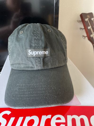 Supreme Small Box Coated Linen 6 Panel "Black"