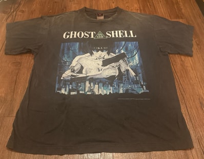 SAINT Mxxxxxx x GHOST IN THE SHELL GS_SS Tee_GITS "Black" SM-YS1-0000-C31