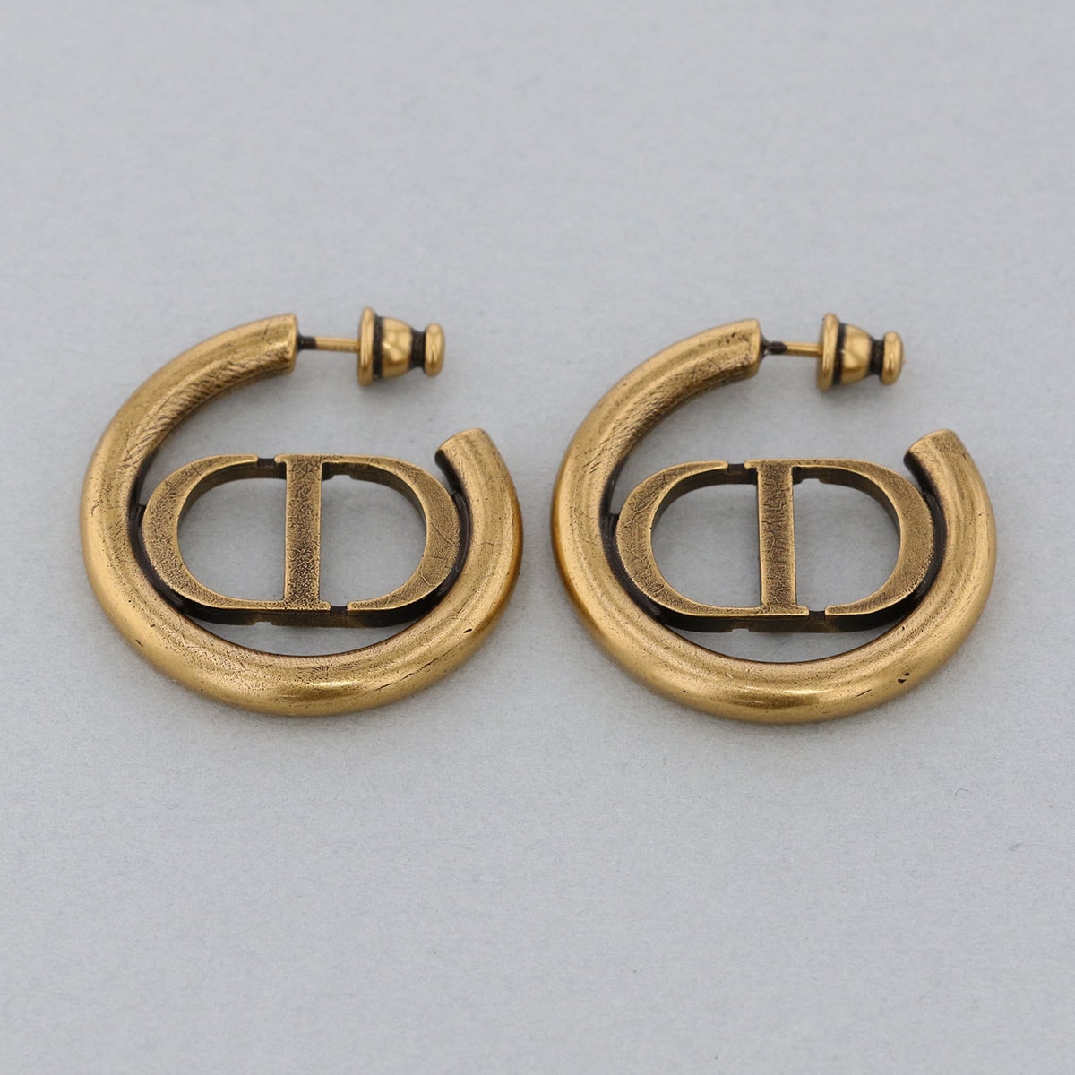 【値下げ】 Christian Dior クリスチャンディオール 30モンテーニュ ピアス ピアス D29826 GP ゴールド レディース【中古】