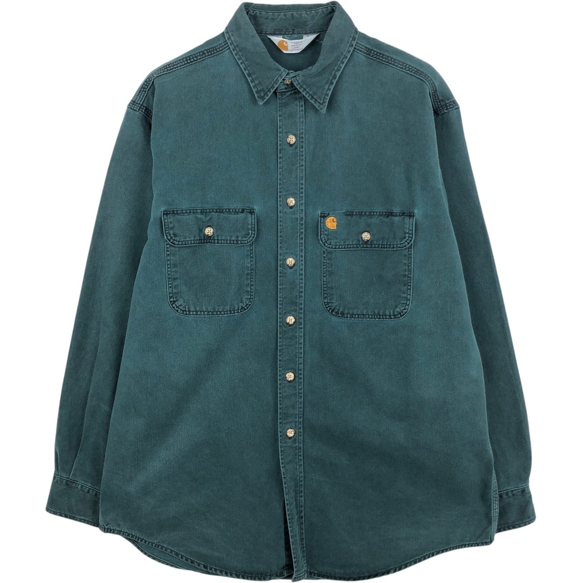 古着 カーハート Carhartt 長袖 ワークシャツ メンズXL相当/eaa666601