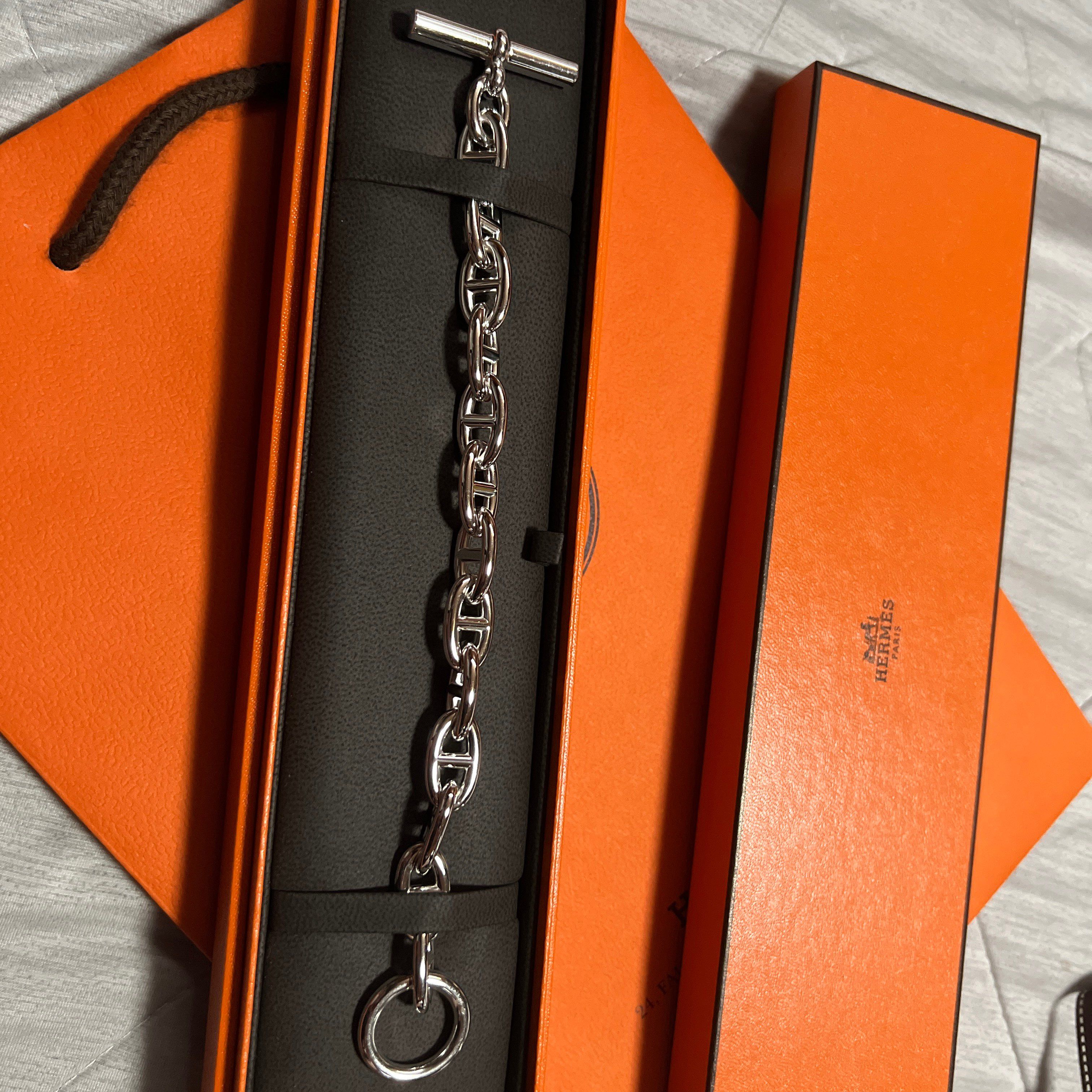 Hermes Chaine D'ancre GM Bracelet "Silver"