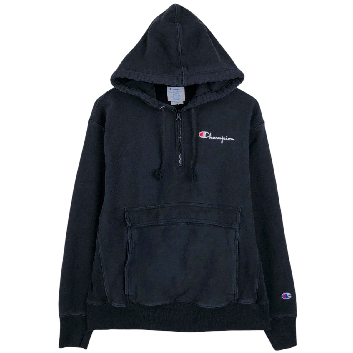 古着 チャンピオン Champion REVERSE WEAVE リバースウィーブ スウェットハーフジップパーカー メンズL相当/eaa670306