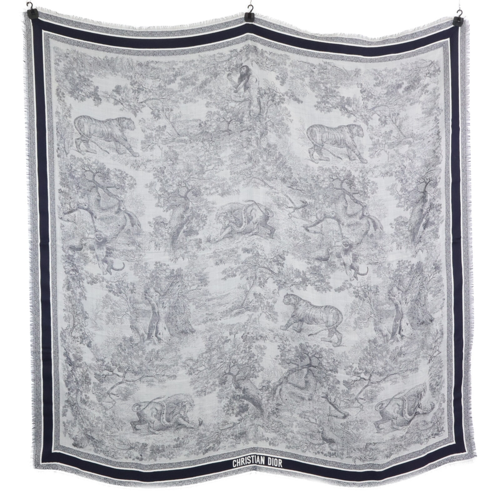 ディオール 【美品/国内正規】14JOU140I142 Toile de Jouy トワル ドゥ ジュイ ウール・シルク・コットン