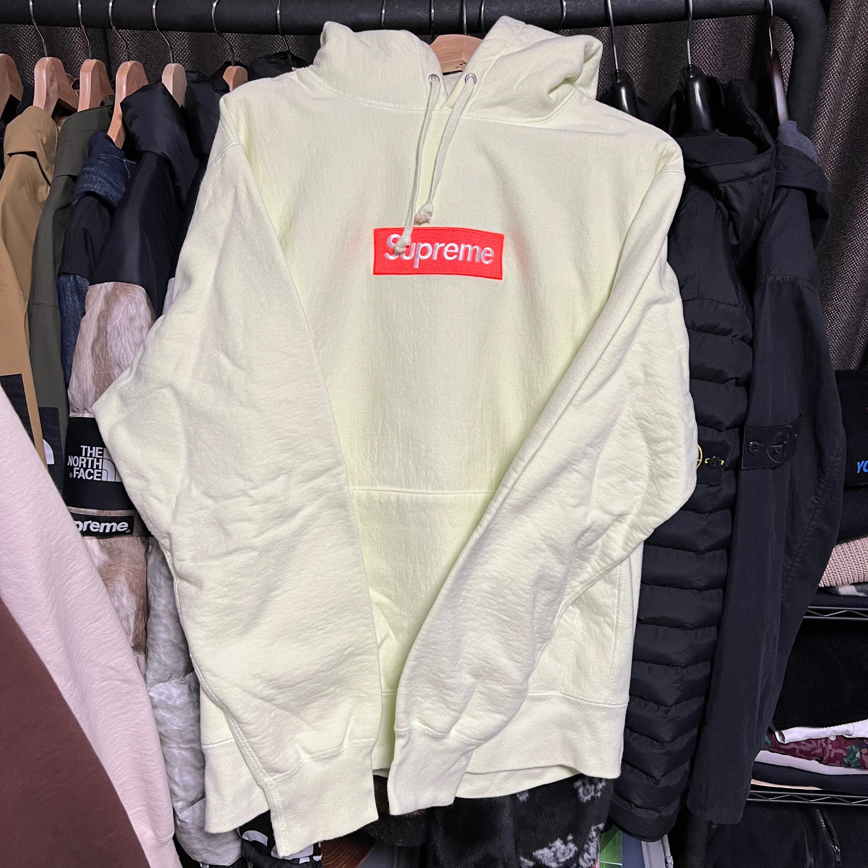 Supreme Box Logo Hooded Sweatshirt "Pale Lime" (17FW)