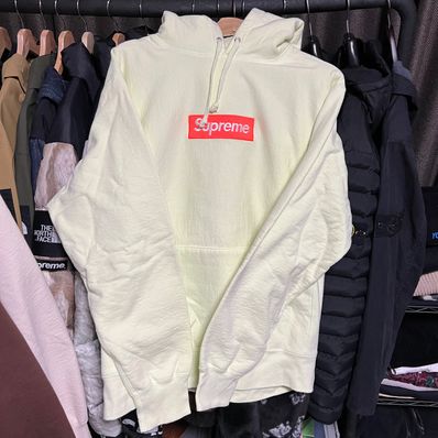 Supreme Box Logo Hooded Sweatshirt "Pale Lime" (17FW)