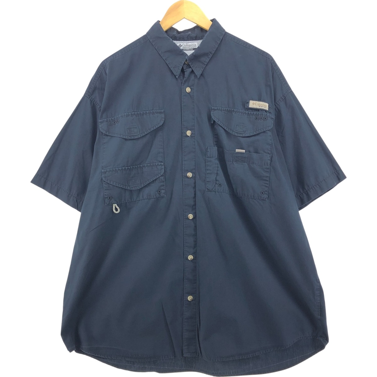 古着 00年代 コロンビア Columbia PFG 隠しボタンダウン 半袖 フィッシングシャツ メンズXL相当/eaa555711