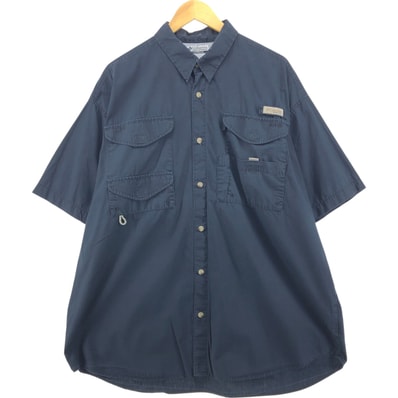 古着 00年代 コロンビア Columbia PFG 隠しボタンダウン 半袖 フィッシングシャツ メンズXL相当/eaa555711