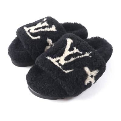 極美品 ルイヴィトン
サンダル ブラック ベージュ レディース 36