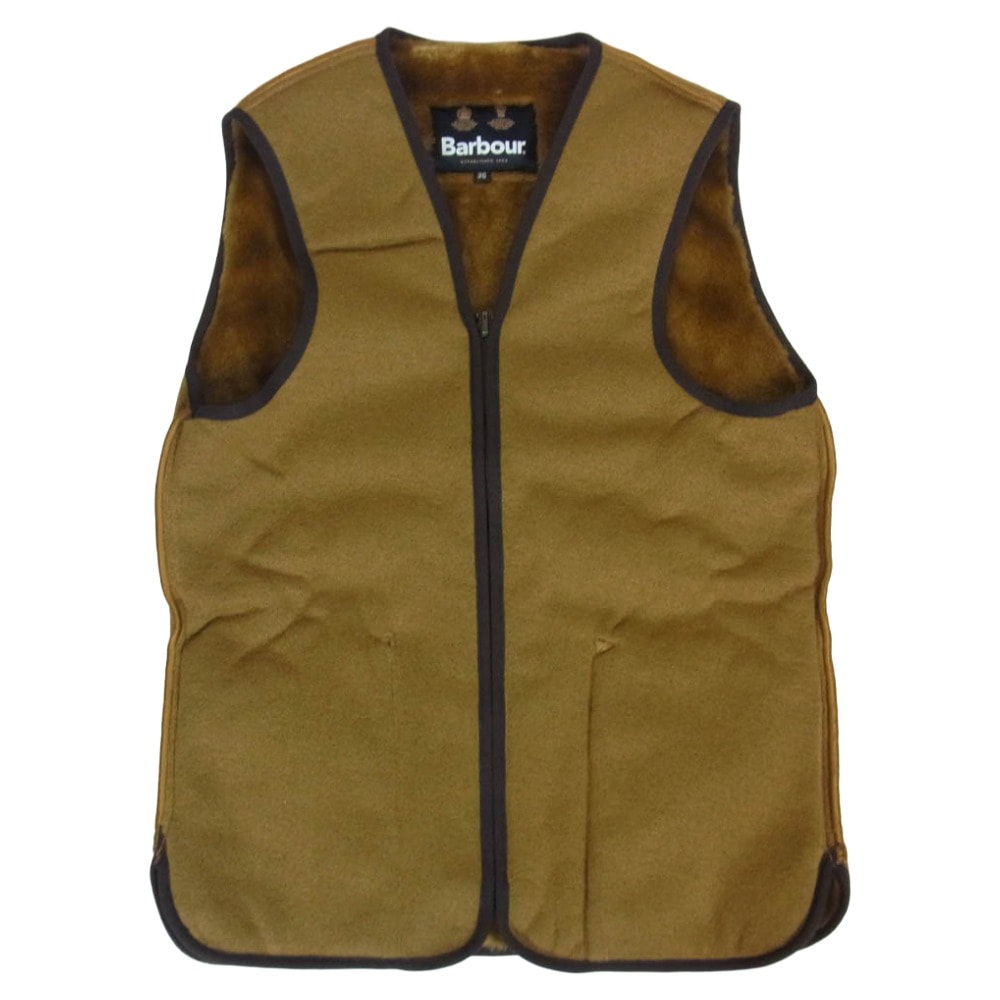 Barbour バブアー ベスト 232MLI0035 REVERSIBLE LINER FUR VEST リバーシブル ライナー ファー ベスト ブラウン系 36【中古】
