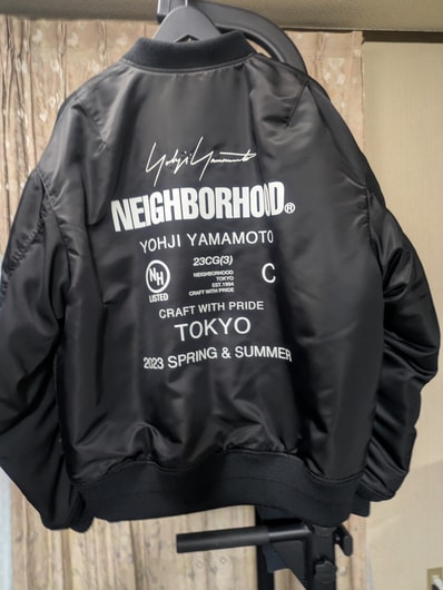 NEIGHBORHOOD x Yohji Yamamoto POUR HOMME YN . MA-1 Jacket . NY "Black"