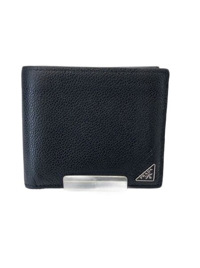 PRADA Saffiano Leather Wallet "Black"