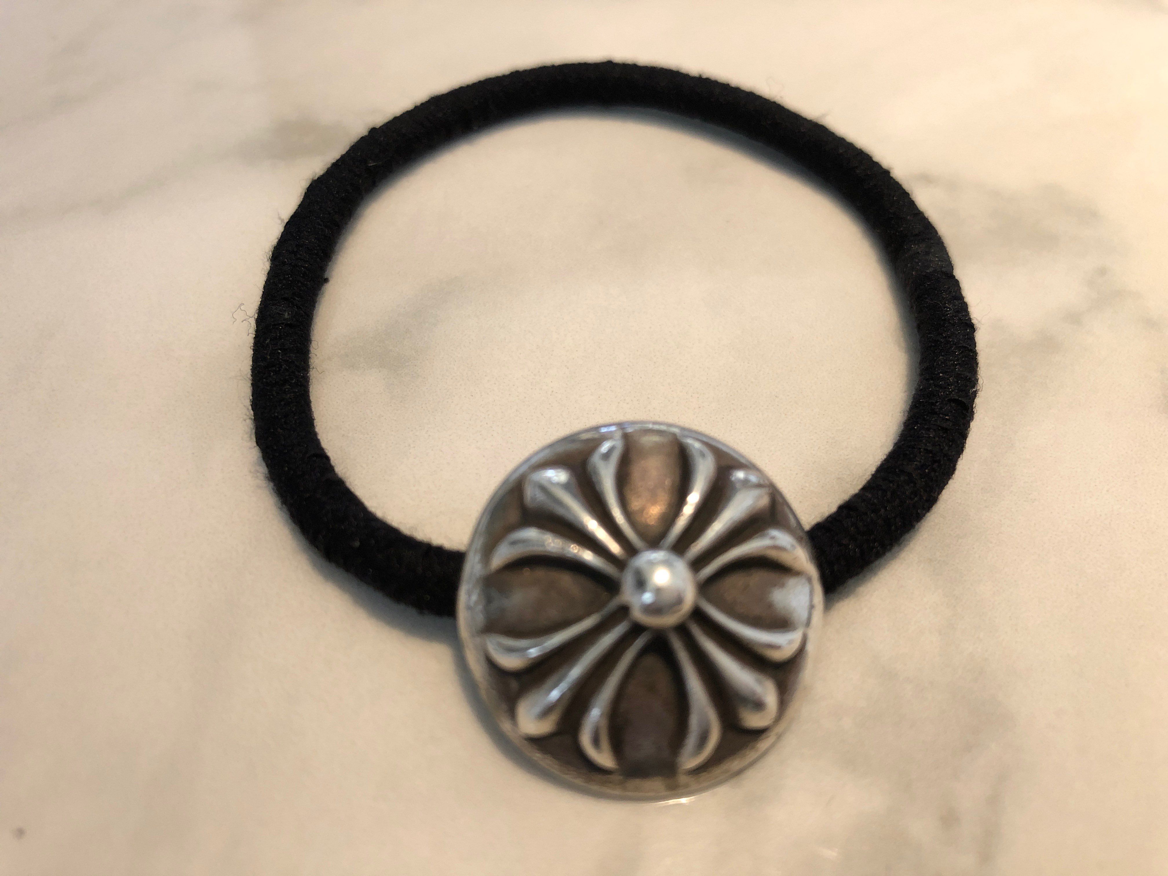 Chrome Hearts Hair Band # 2 Cross Bracelet "Black"