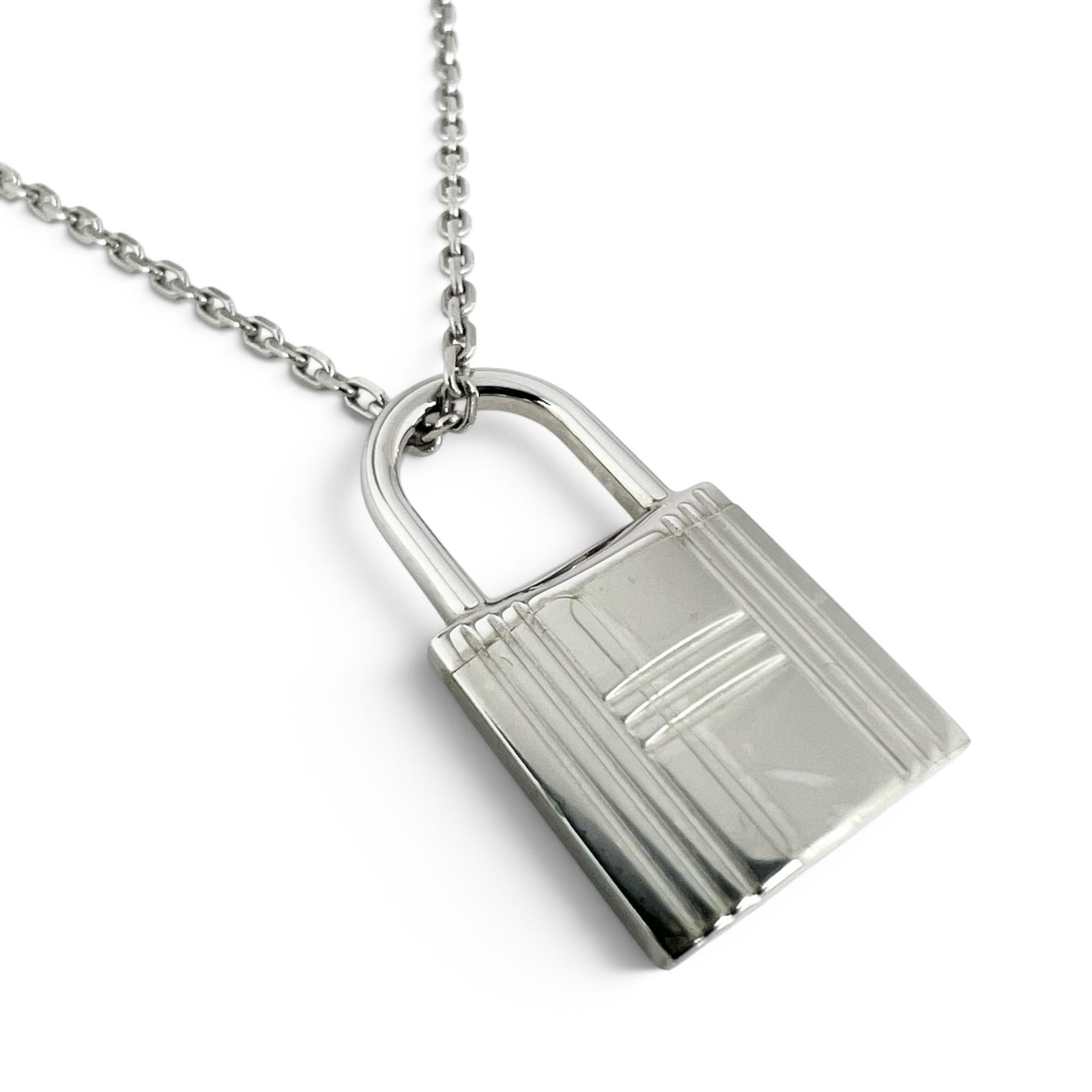美品 HERMES エルメス オーケリーPM H078852 ネックレス シルバー レディース【中古】