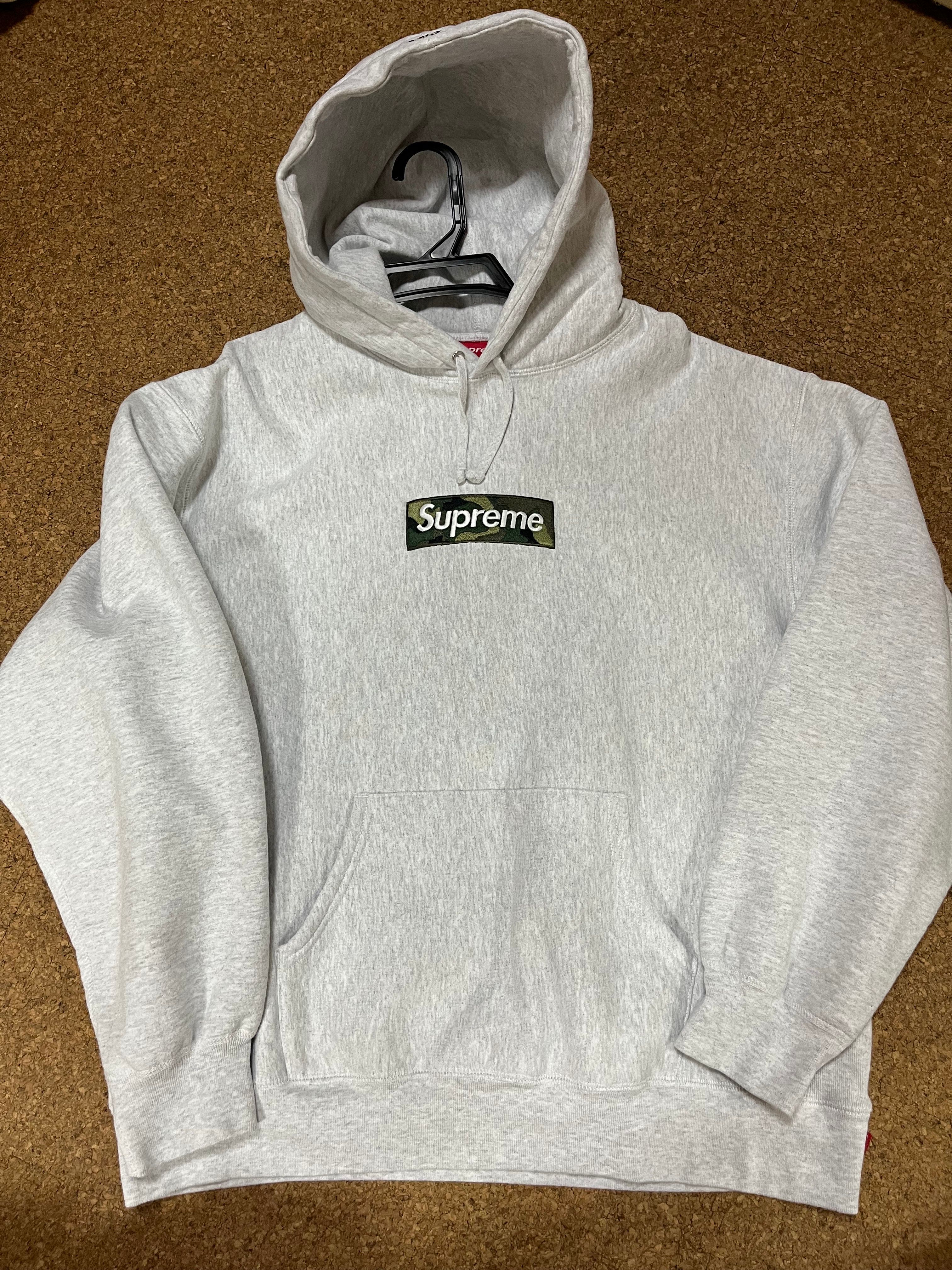 Supreme Box Logo Hooded Sweatshirt "Ash Grey" (23FW)