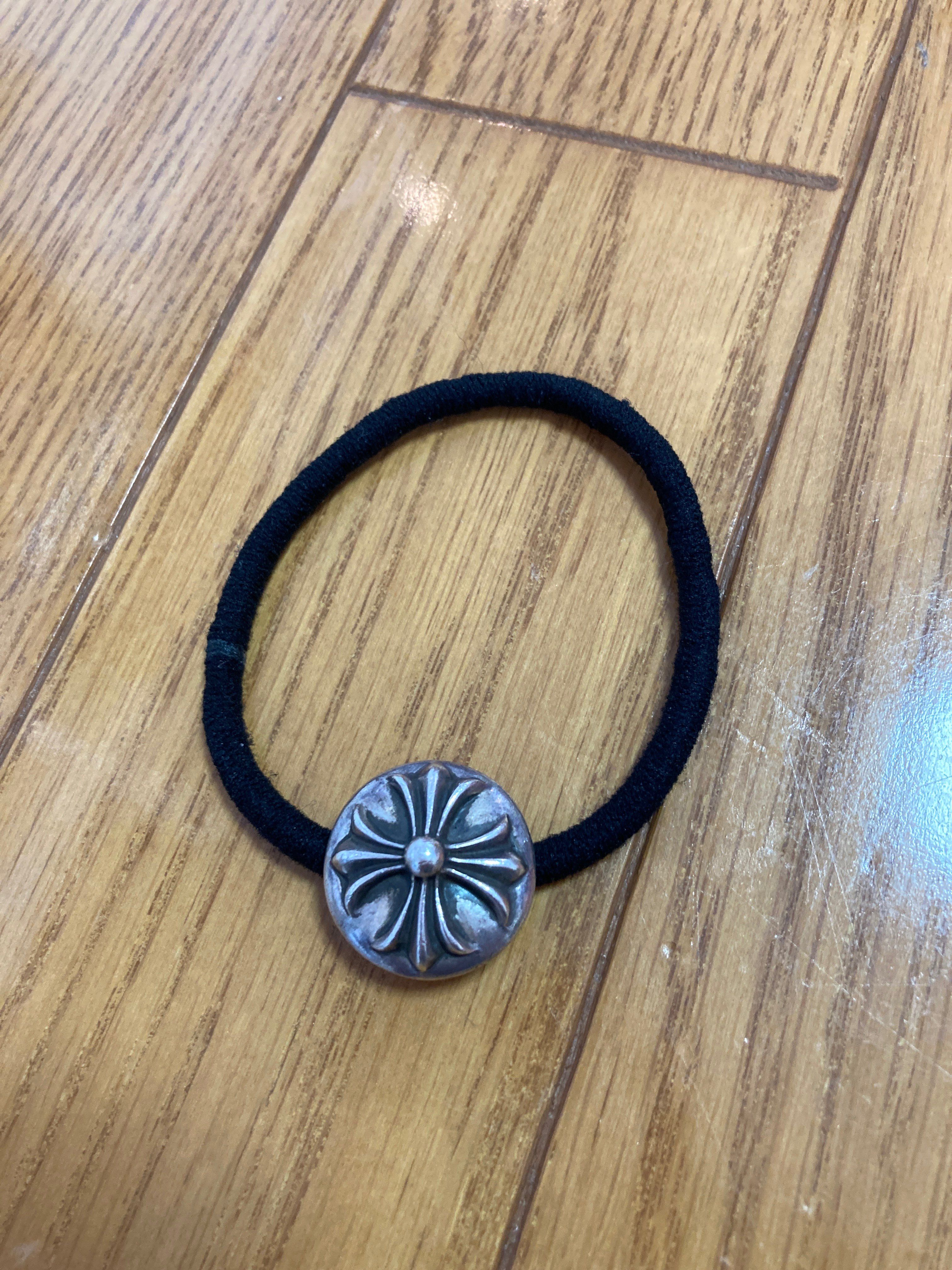 Chrome Hearts Hair Band # 2 Cross Bracelet "Black"