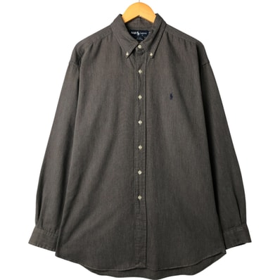 古着 ラルフローレン Ralph Lauren BLAKE 長袖 ボタンダウンシャツ メンズXL相当/eaa563157