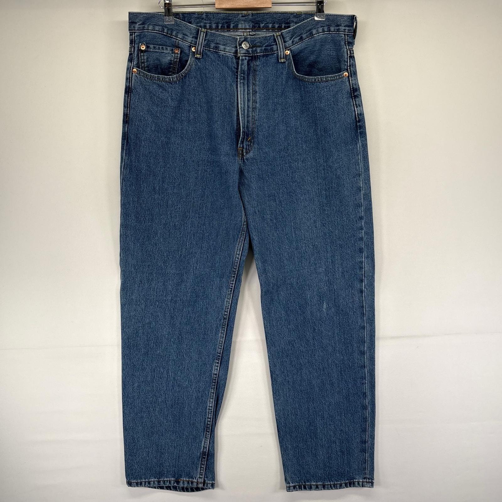 古着 リーバイス Levi's デニム パンツ ジーンズ ジッパーフライ 550 5ポケット 大きいサイズ テーパード W38 L32  ブルー系 メンズ