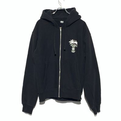 Stussy WORLD TOUR ZIP HOODIE “Black “