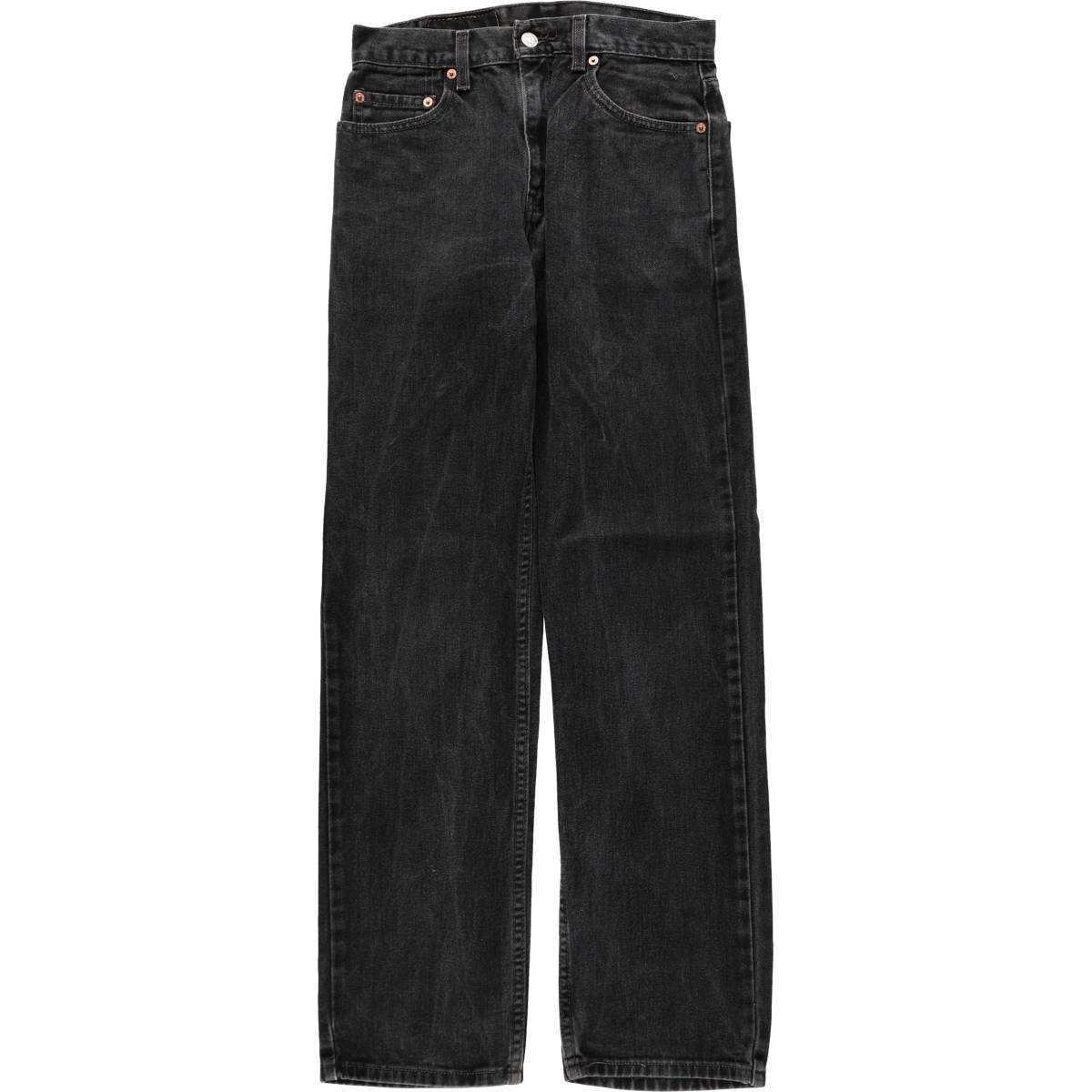 古着 00年代 リーバイス Levi's 505 REGULAR FIT STRAIGHT LEG ブラックデニム テーパードデニムパンツ メンズw29相当/eaa668339