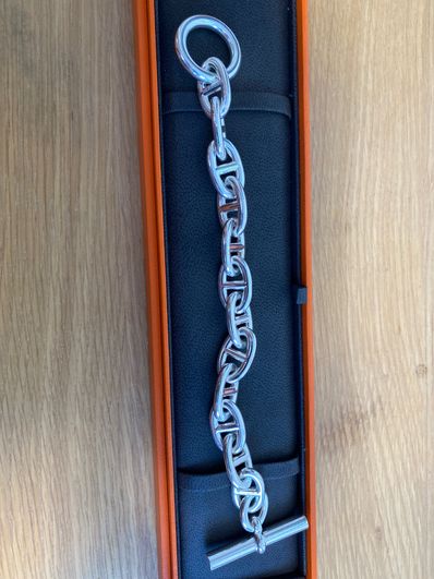 Hermes Chaine D'ancre TGM Bracelet "Silver"