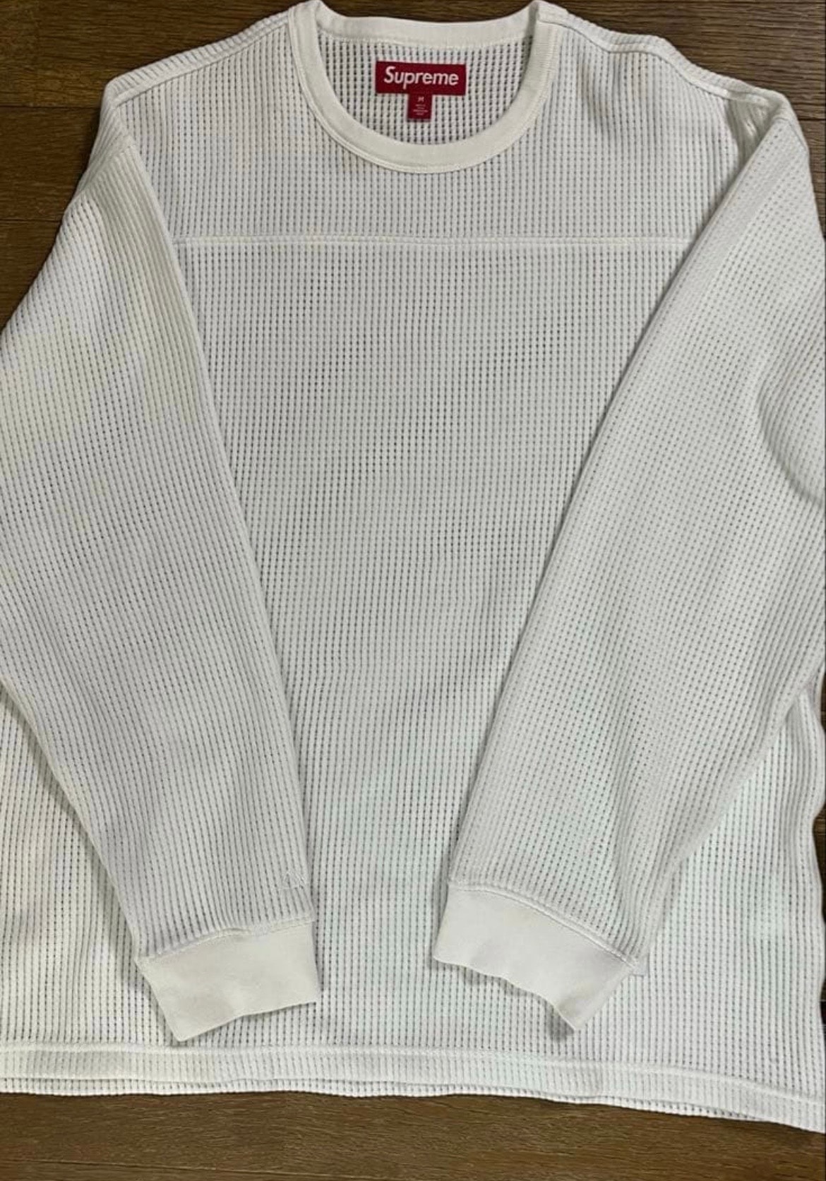 シュプリーム ポーラテック メッシュ エルエス フットボール トップ "ホワイト"