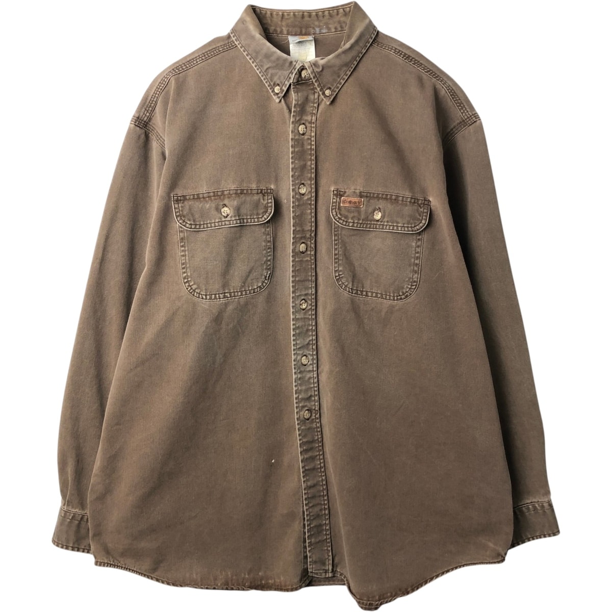 古着 00年代 カーハート Carhartt 長袖 ボタンダウン ワークシャツ メンズXL相当/eaa635613
