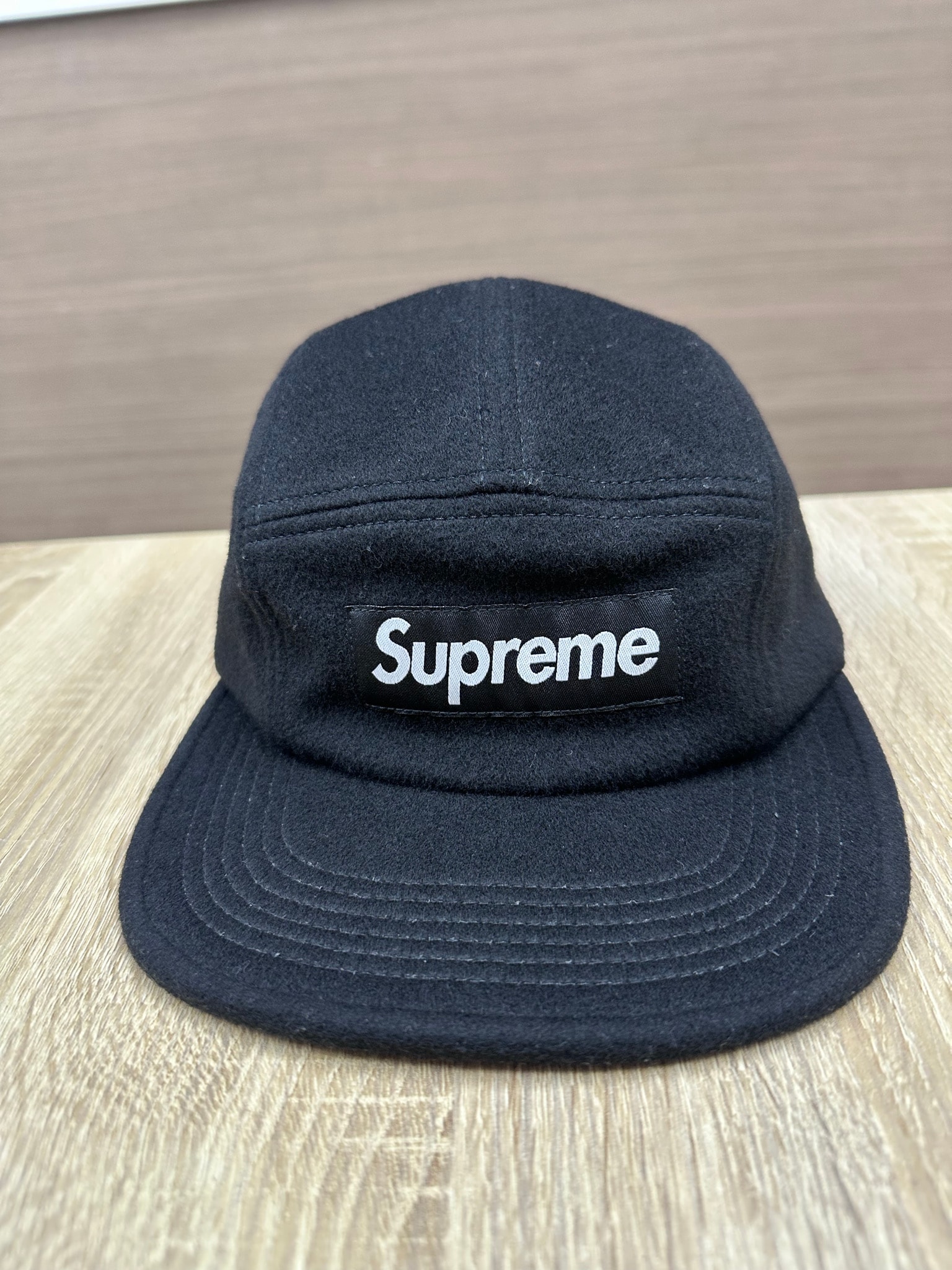 Supreme Wool Camp Cap "Black" (24FW)