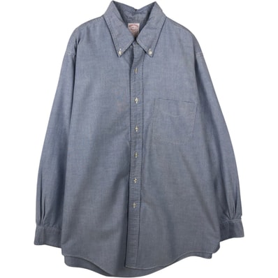 古着 80~90年代 ブルックスブラザーズ Brooks Brothers MAKERS 長袖 ボタンダウンシャツ USA製 メンズXL相当 ヴィンテージ/eaa642839