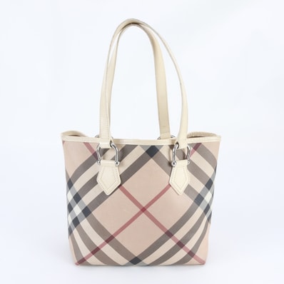 ■美品 バーバリー ノバ チェックトート バッグ