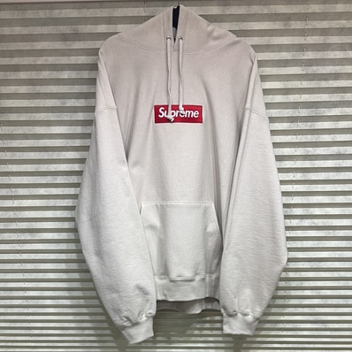 Supreme Box Logo Hooded Sweatshirt "Stone" (24FW)