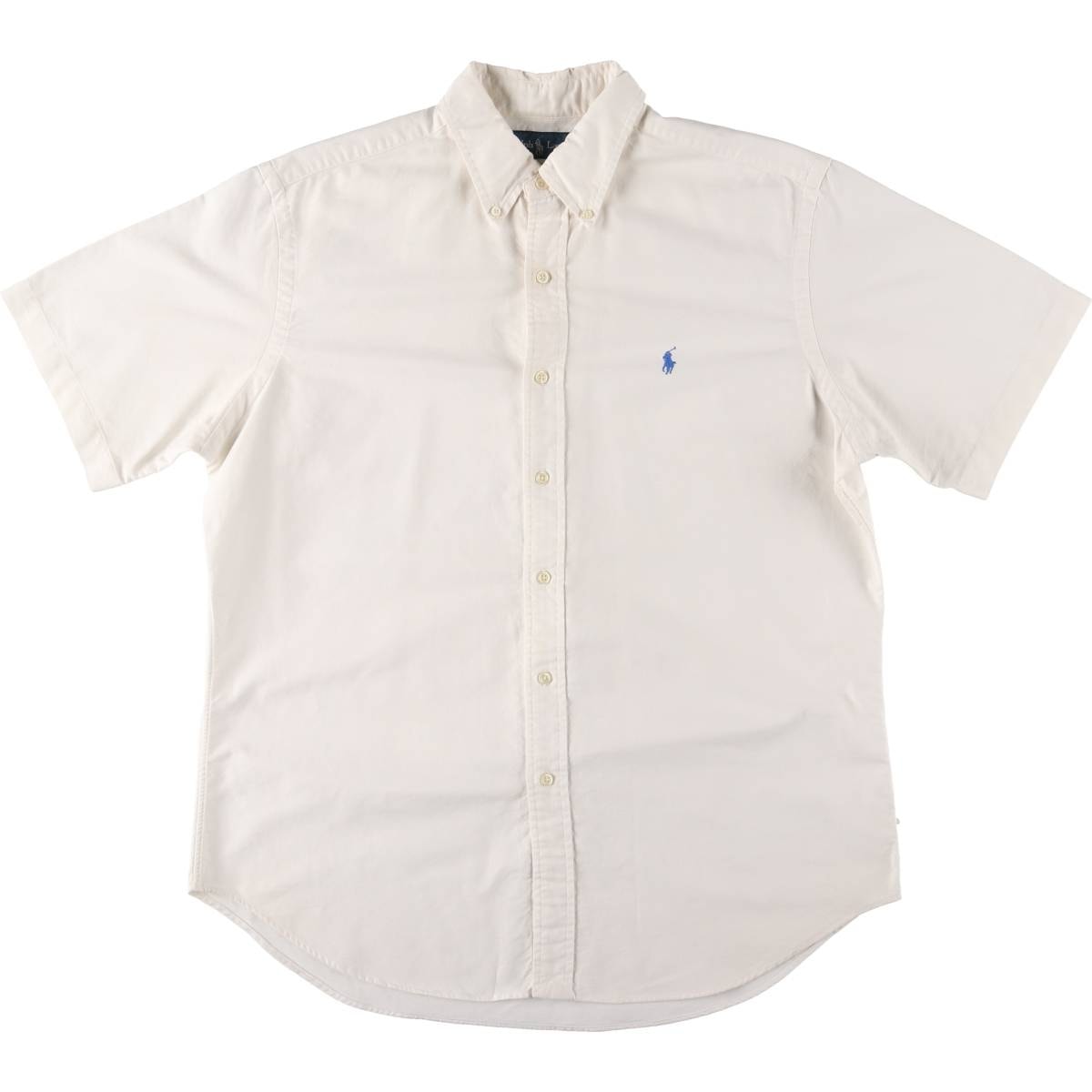 古着 ラルフローレン Ralph Lauren CLASSIC FIT 半袖 ボタンダウンシャツ メンズL相当/eaa534565