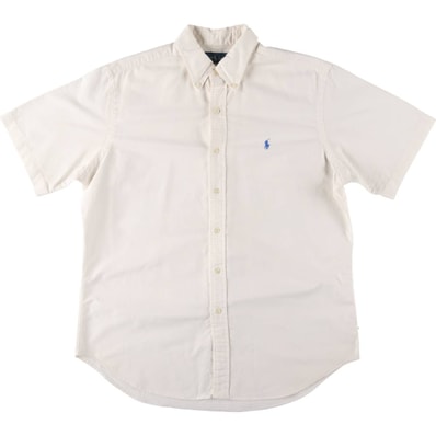 古着 ラルフローレン Ralph Lauren CLASSIC FIT 半袖 ボタンダウンシャツ メンズL相当/eaa534565