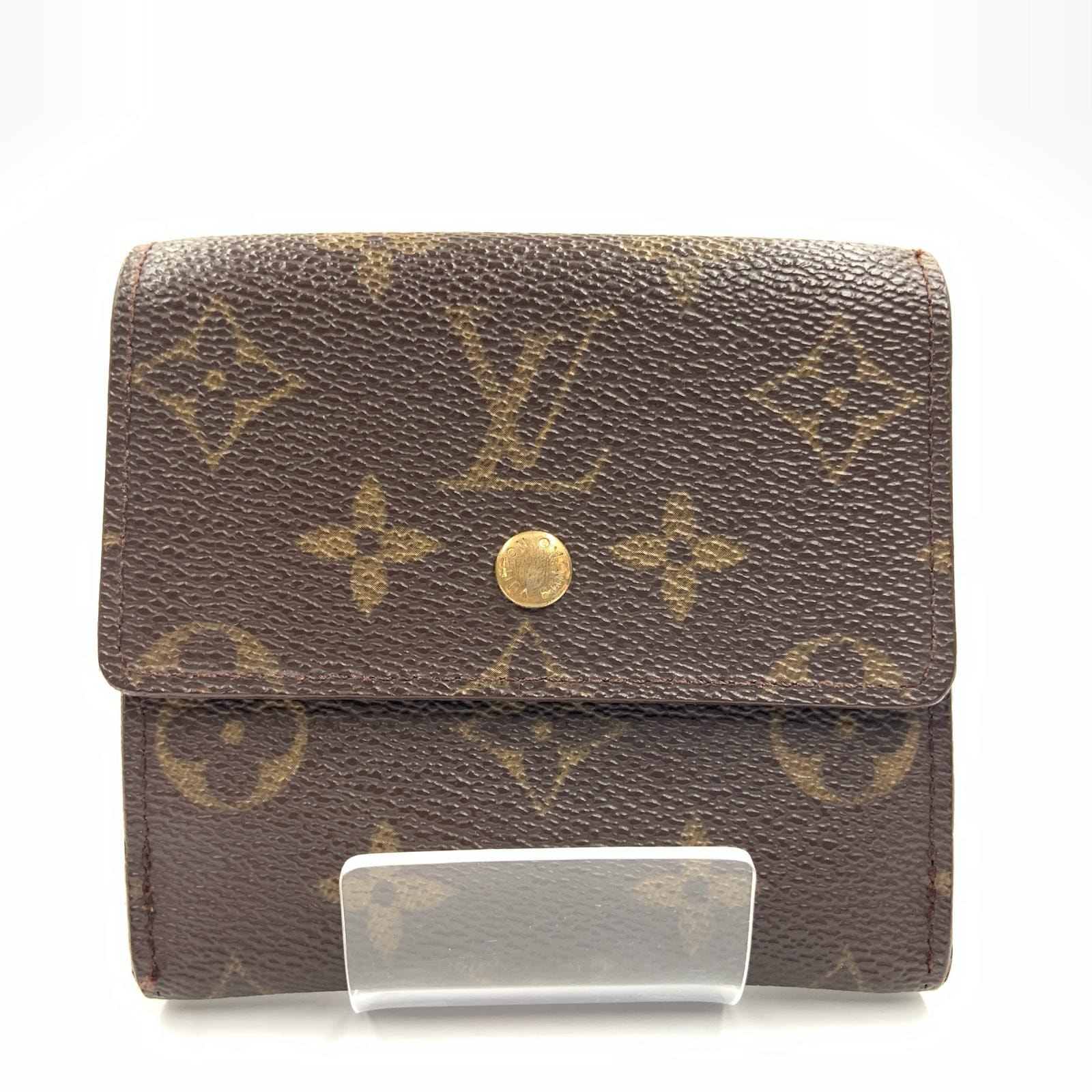 LOUIS VUITTON ルイヴィトン モノグラム ポルトモネビエカルトクレディ Wホック 財布 M61652 ブラウン