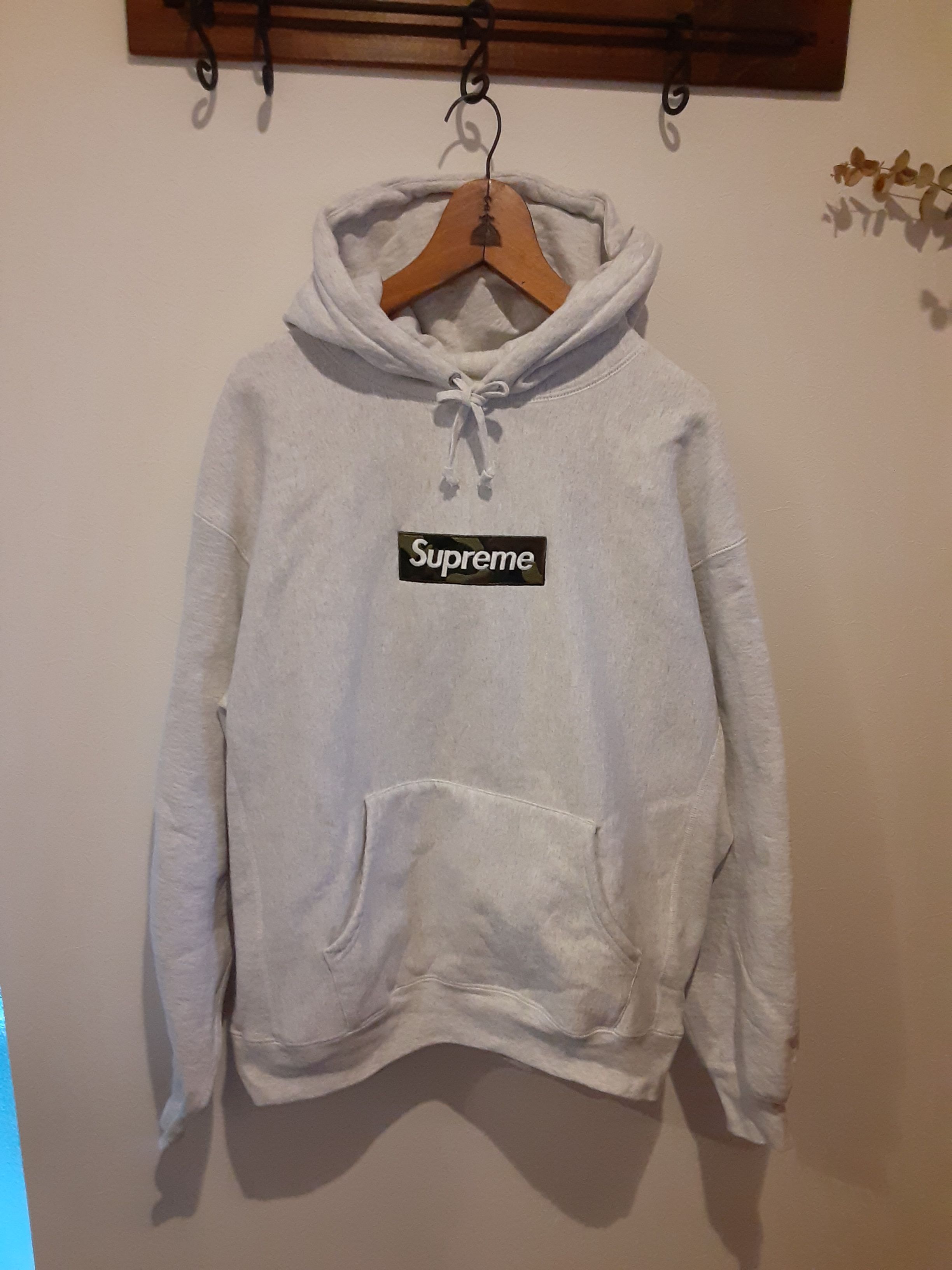Supreme Box Logo Hooded Sweatshirt "Ash Grey" (23FW)