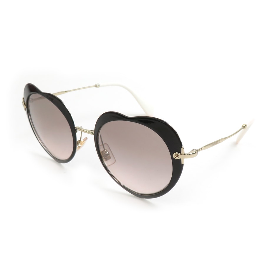 ミュウミュウ MIUMIU サングラス プラスチック ブラック レディース【中古】 h31416g