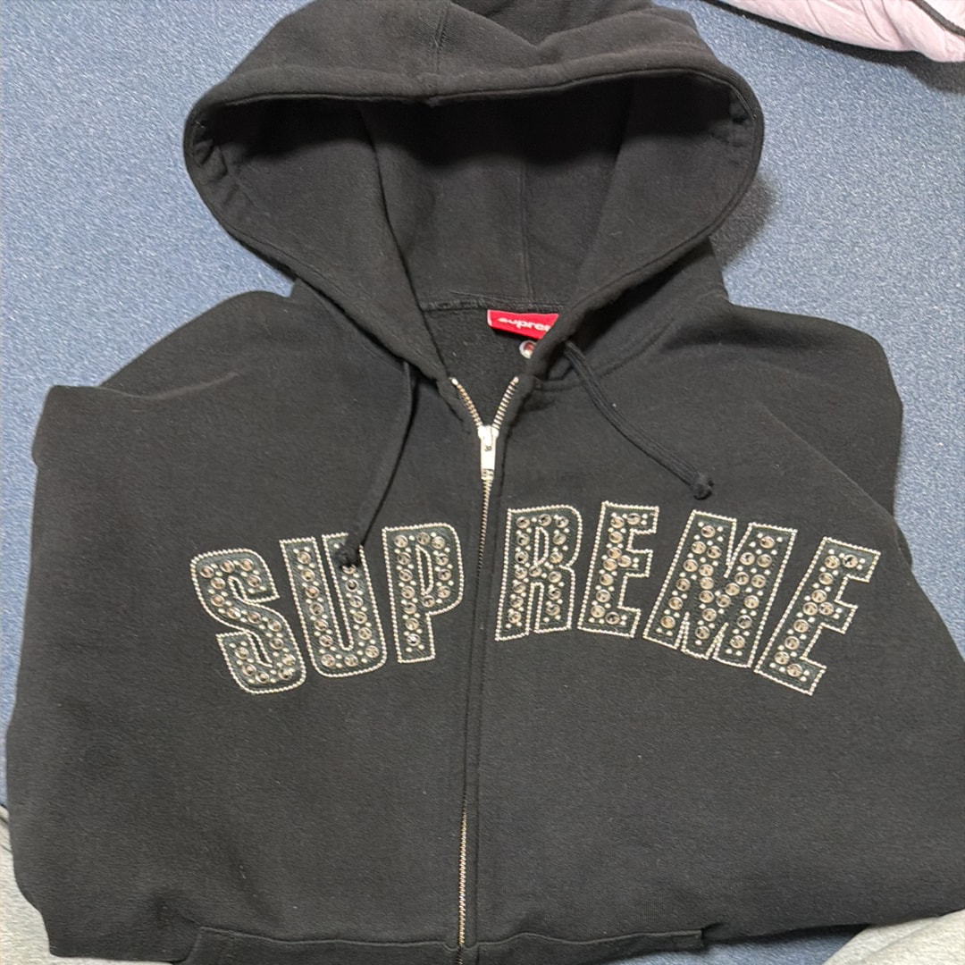 Supreme x Champion Zip Up Hooded Sweatshirt 