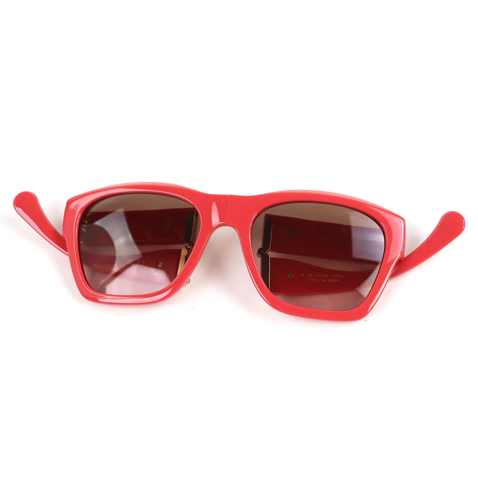 極美品 シャネル ココマーク マトラッセ サングラス ピンク 現行品 71692