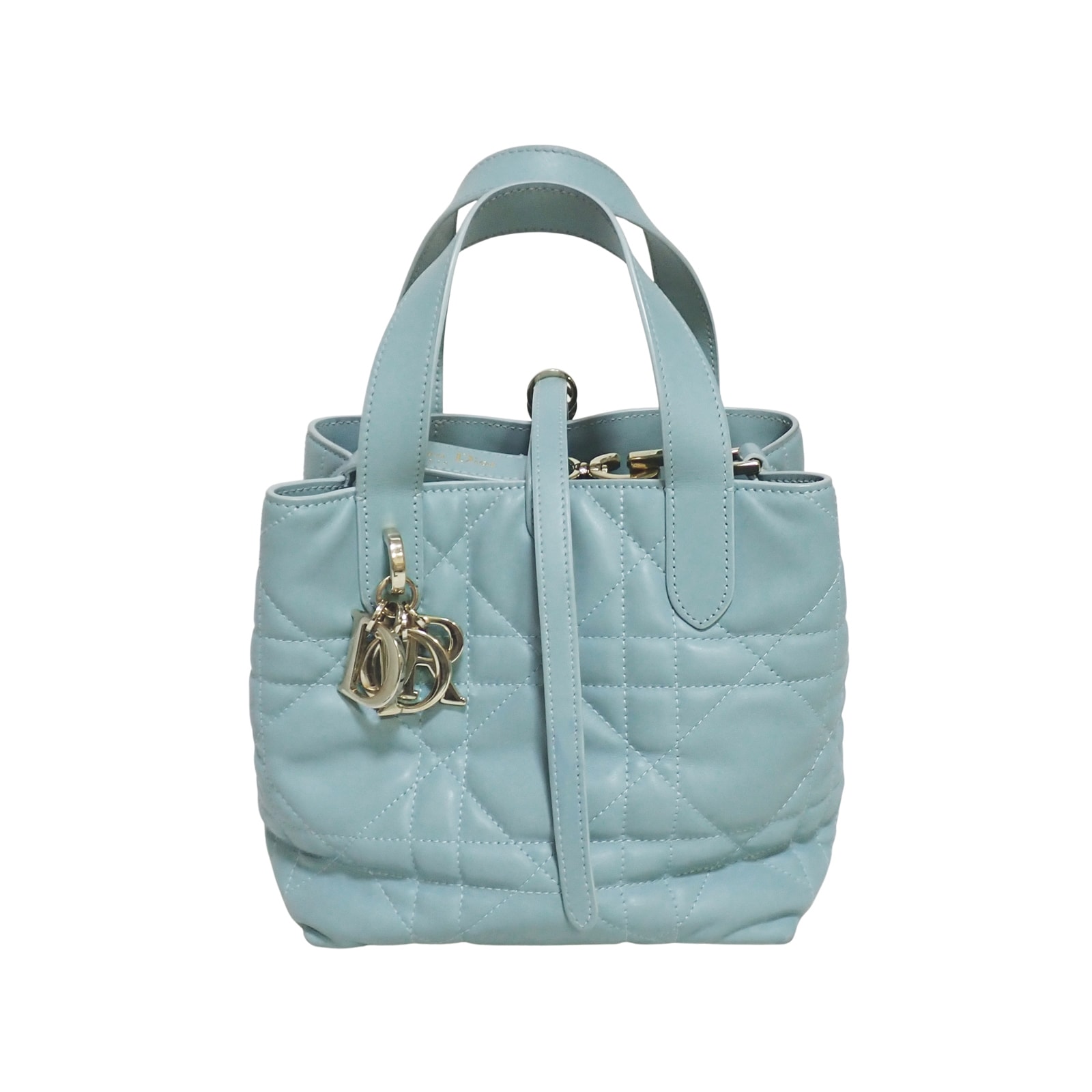 DIOR ディオール  バーティカル トートバッグ スモール  M2835OSNW_M36Z  マクロカナージュ トルマリンブルー  ブルー  レディース ショルダーバッグ